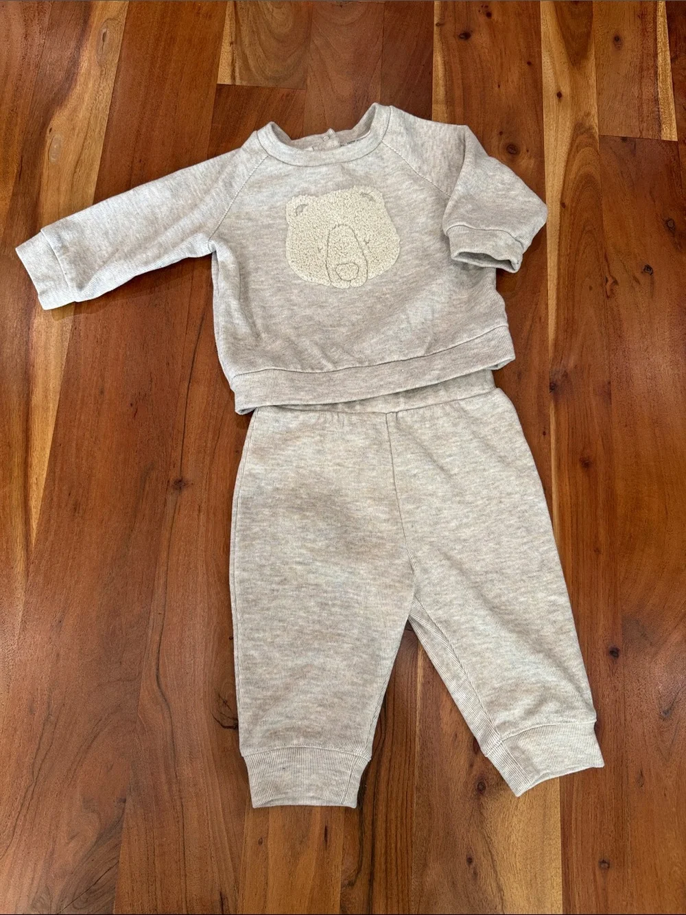 Penguin Hoodie Romper + Neutral Bear Sweat Set + hoodie + vest